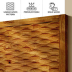 Solid wood bed frame platform