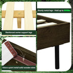 Slother-Alander Deluxe Wood Platform Bed Frame