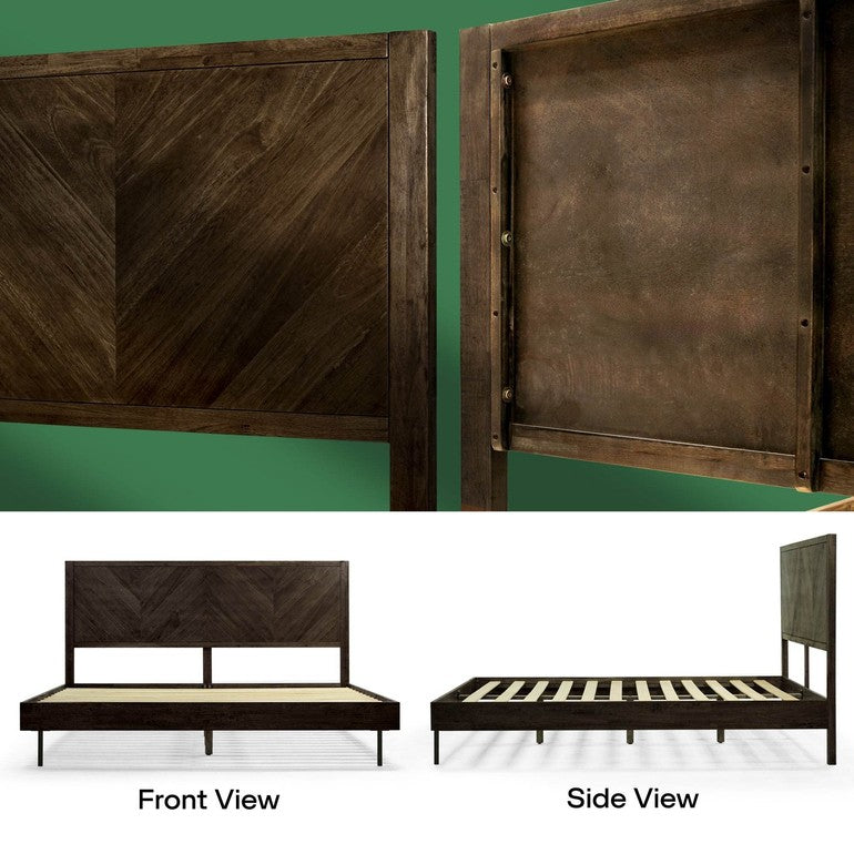 Slother-Alander Deluxe Wood Platform Bed Frame