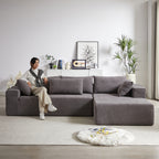 Antoni 108" Modern Modular L‑Shaped Sectional Sofa with Reversible Chaise – Chenille Upholstery