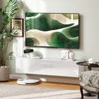 Floating TV Stand with Storage Cupboards for 45 55 65in TVs