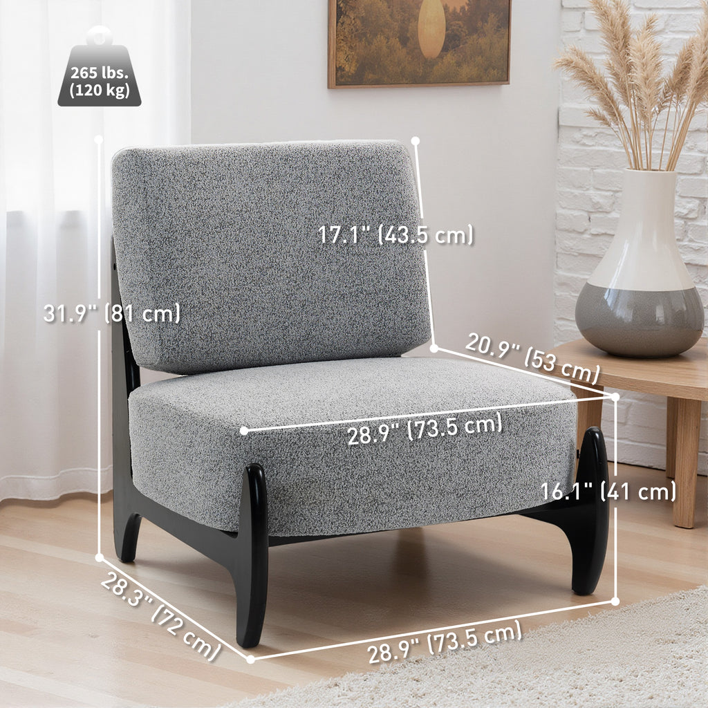 Camden Modern Accent Chair-Grey