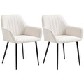 Upholstered Linen Fabric Accent Chairs
