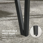 Aubrey Rustic Coffee Table, Rectangle Nature Central Table with Steel Hairpin Legs for Living Room