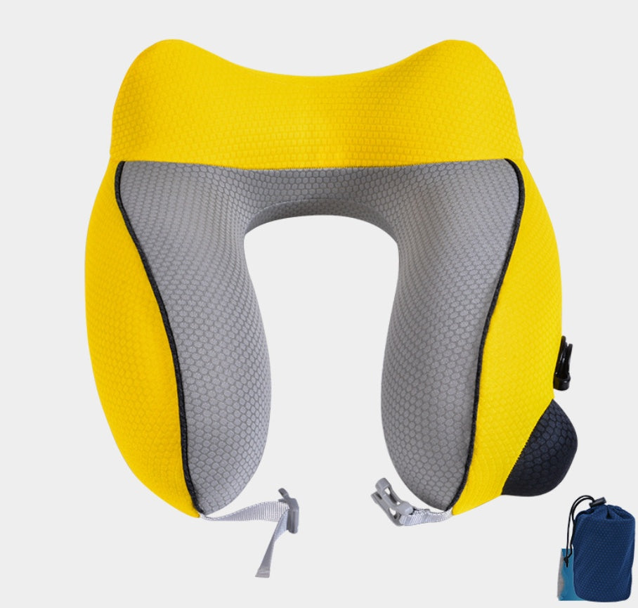 Inflatable U‑Shaped Travel Pillow