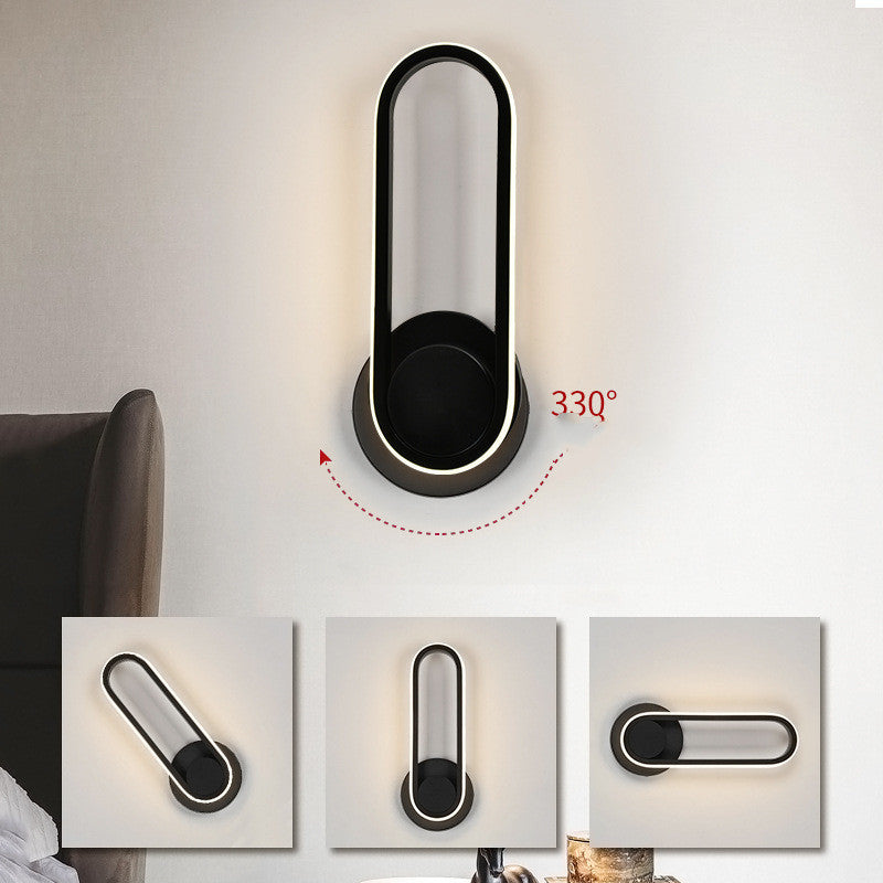 Rotatable Acrylic LED Wall Lamp – Modern Bedside &amp; Indoor Accent Lighting