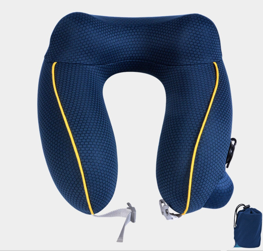 Inflatable U‑Shaped Travel Pillow