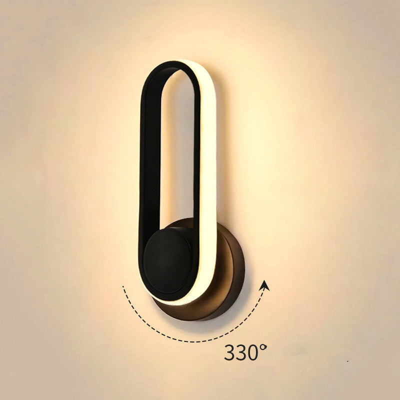 Rotatable Acrylic LED Wall Lamp – Modern Bedside &amp; Indoor Accent Lighting