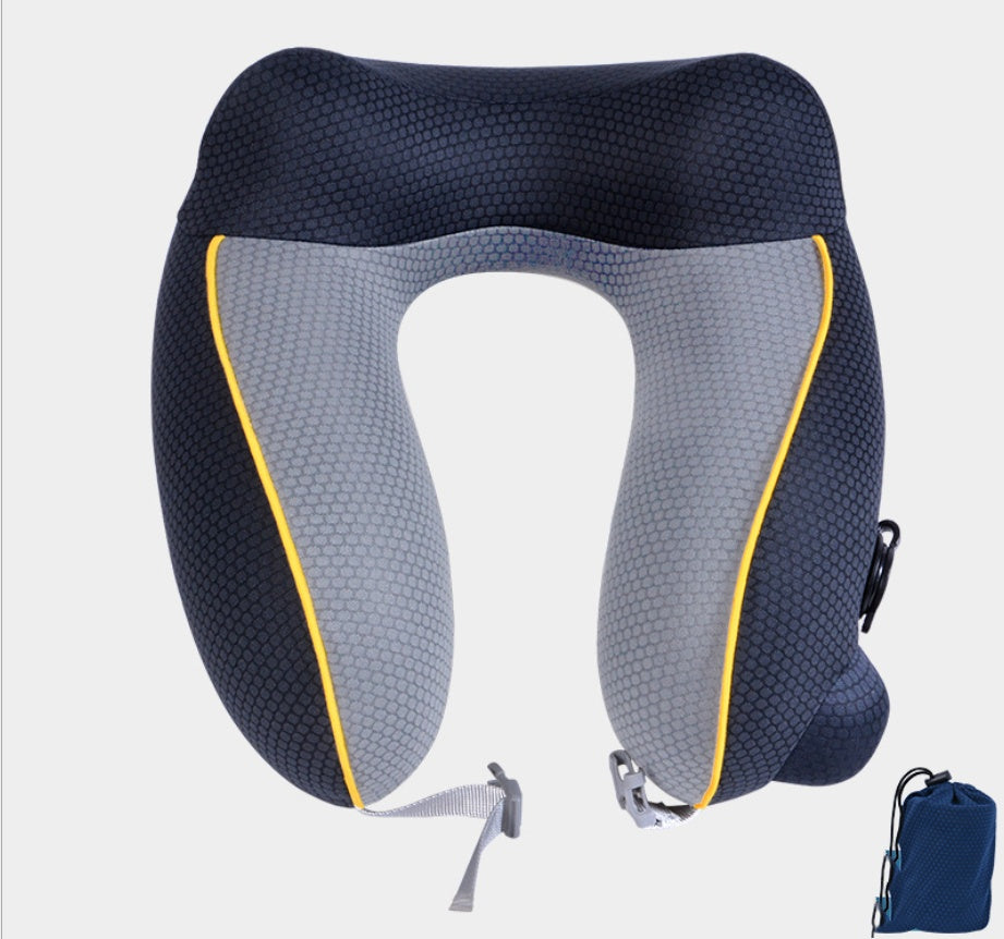 Inflatable U‑Shaped Travel Pillow