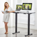 Maxwell Electric Height Adjustable Standing Desk with Memory Controller-Black