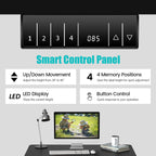 Maxwell Electric Height Adjustable Standing Desk with Memory Controller-Black
