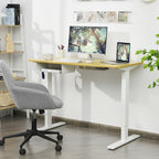Kylar 48-Inch Electric Standing Adjustable Office Desk with Memory Presets and USB Port-Natural