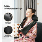 Genesis Shiatsu Neck Massager with Heat and Deep Tissue 3D-Kneading-Black