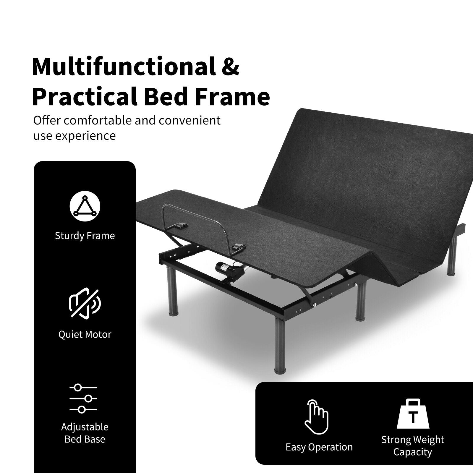 ElevateRest 3.0 Queen Adjustable Base — Zero Gravity, Wireless Remote, Dual USB Ports