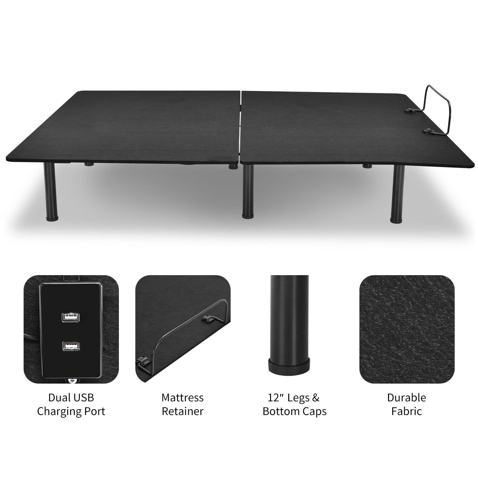 ElevateRest 3.0 Queen Adjustable Base — Zero Gravity, Wireless Remote, Dual USB Ports