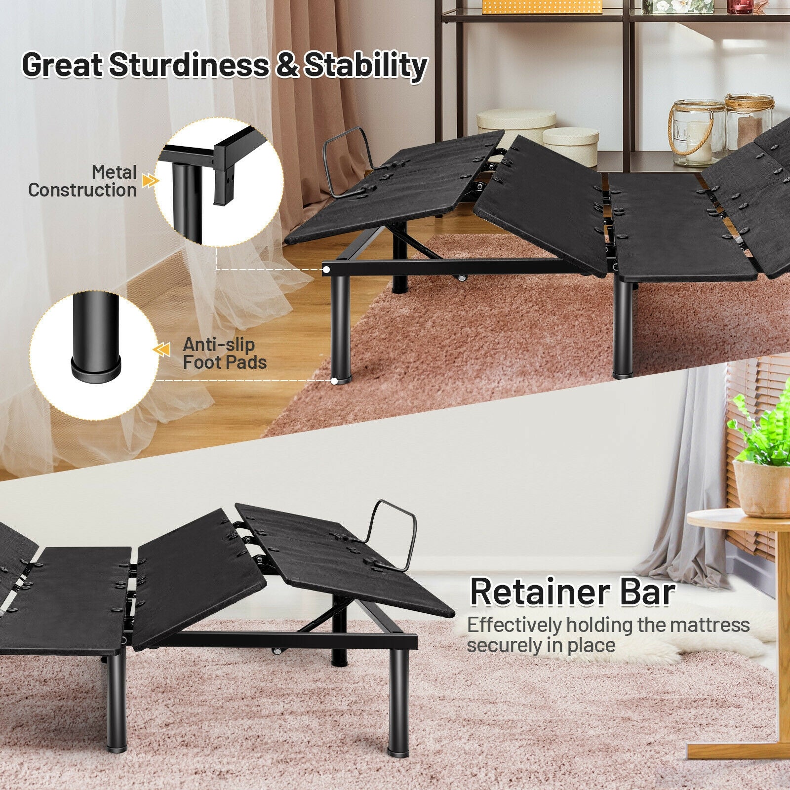 ElevateRest 2.0 Queen Adjustable Base — Head & Foot Incline, USB Ports-Available in 2 Sizes