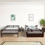 Hudson Full over Full Bunk Bed with Trundle-Brown