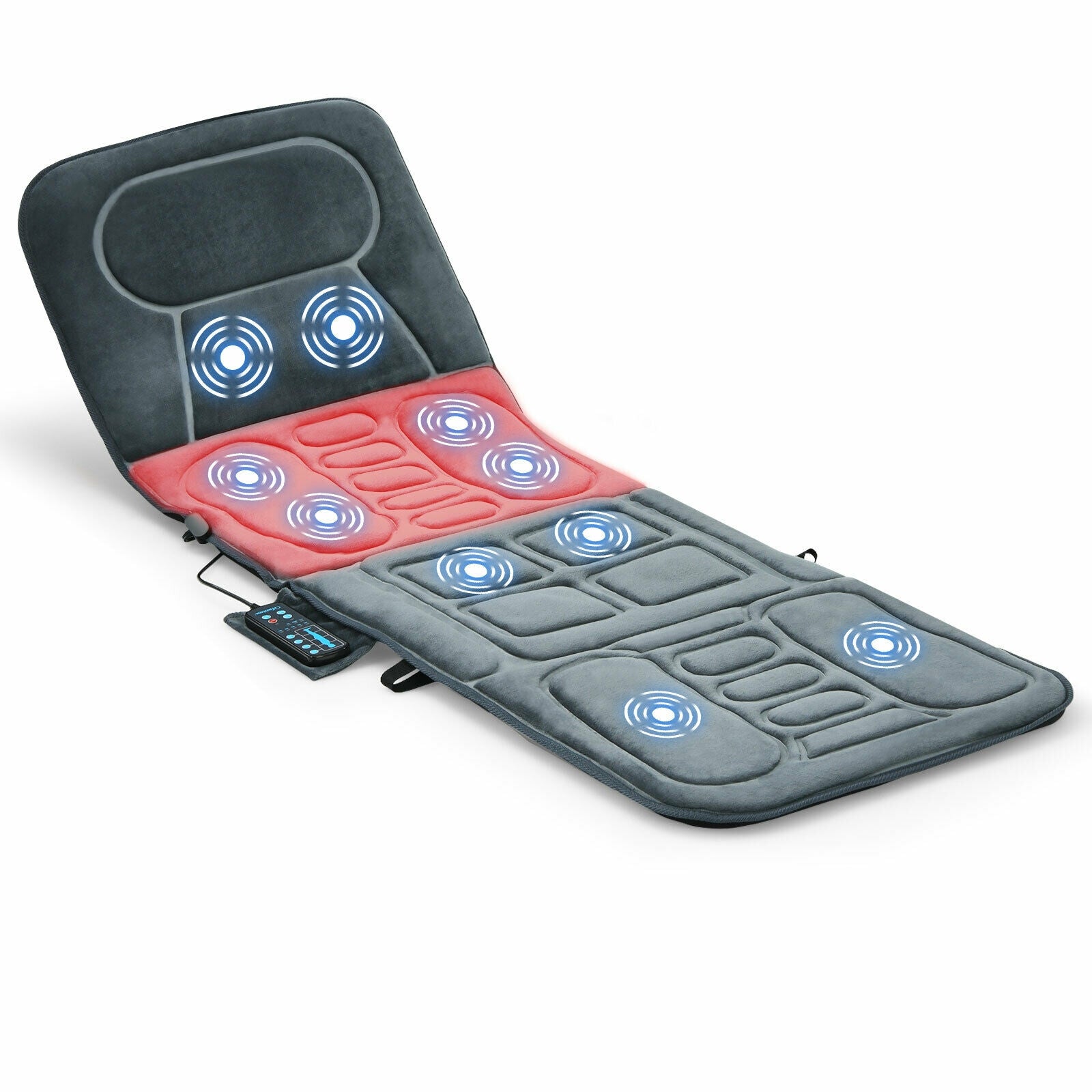 Shelby Foldable Massage Mat with Heat &amp; 10 Vibration Motors–Full‑Body Relaxation Anywhere