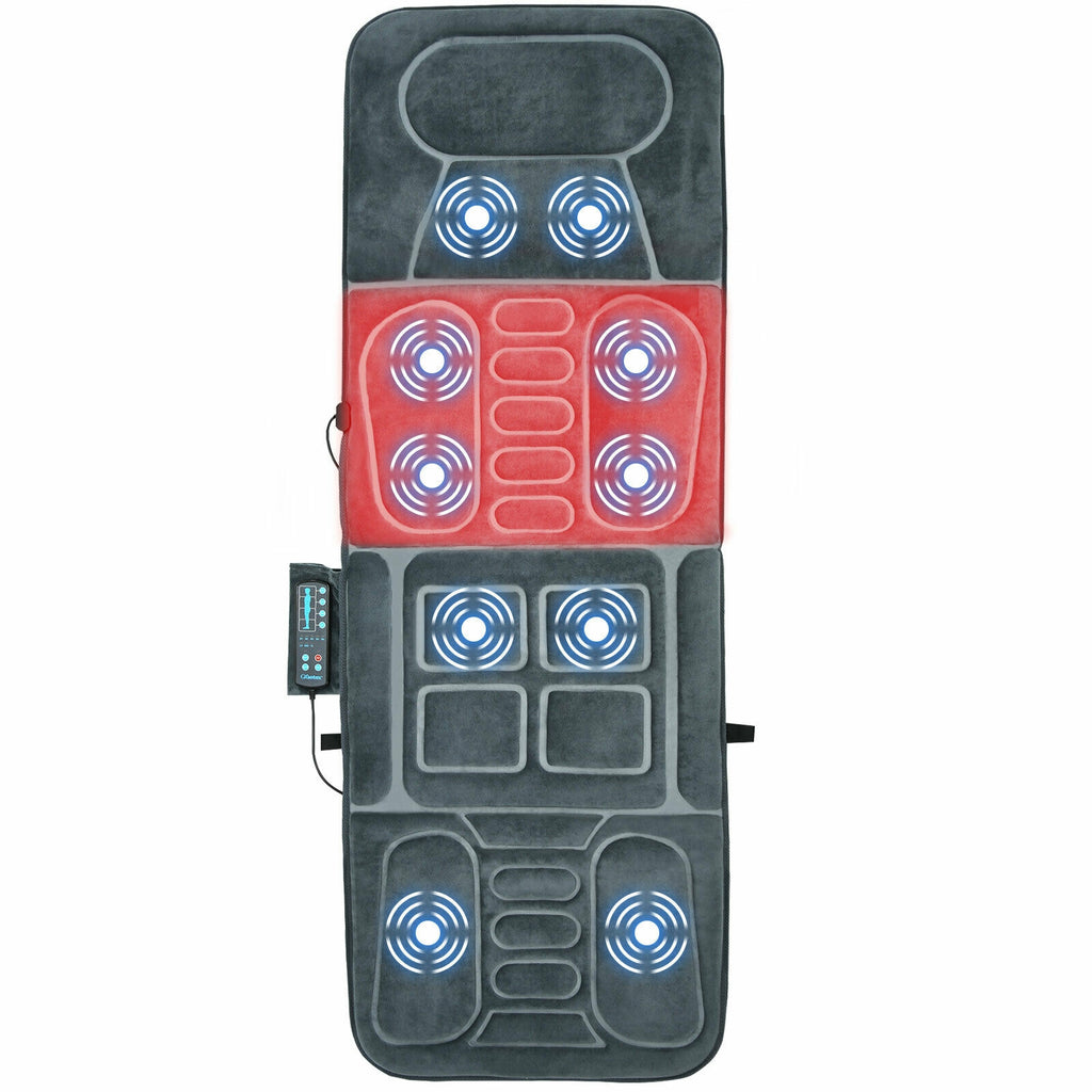 Shelby Foldable Massage Mat with Heat &amp; 10 Vibration Motors–Full‑Body Relaxation Anywhere
