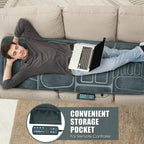 Shelby Foldable Massage Mat with Heat &amp; 10 Vibration Motors–Full‑Body Relaxation Anywhere