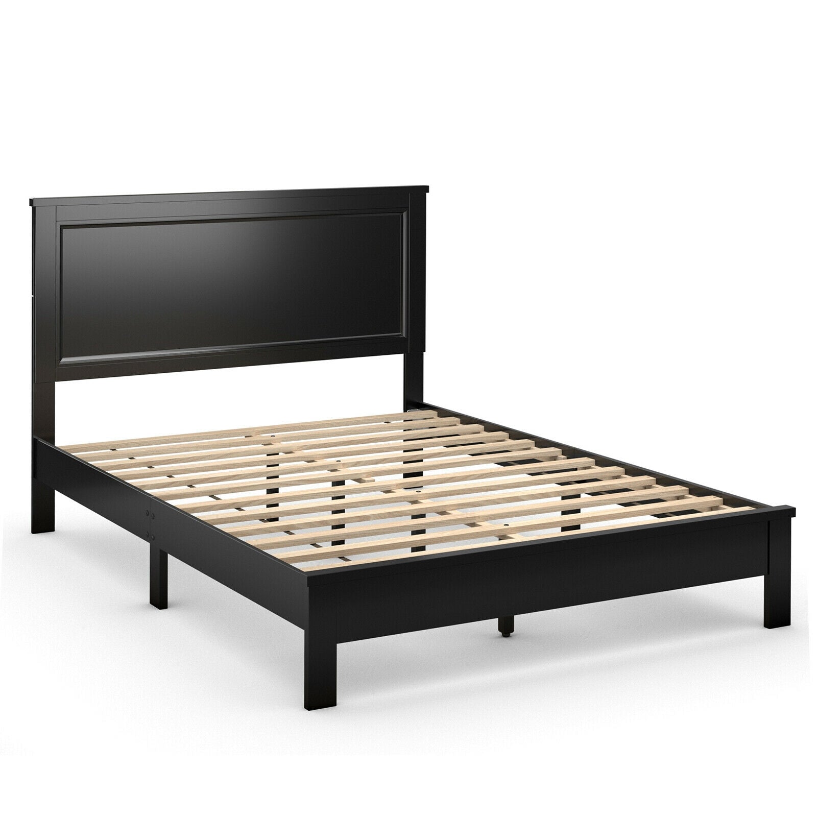 Kelsey Queen solid wood bed frame Black