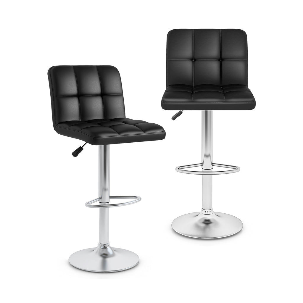 Madison modern Adjustable counter stools in Black