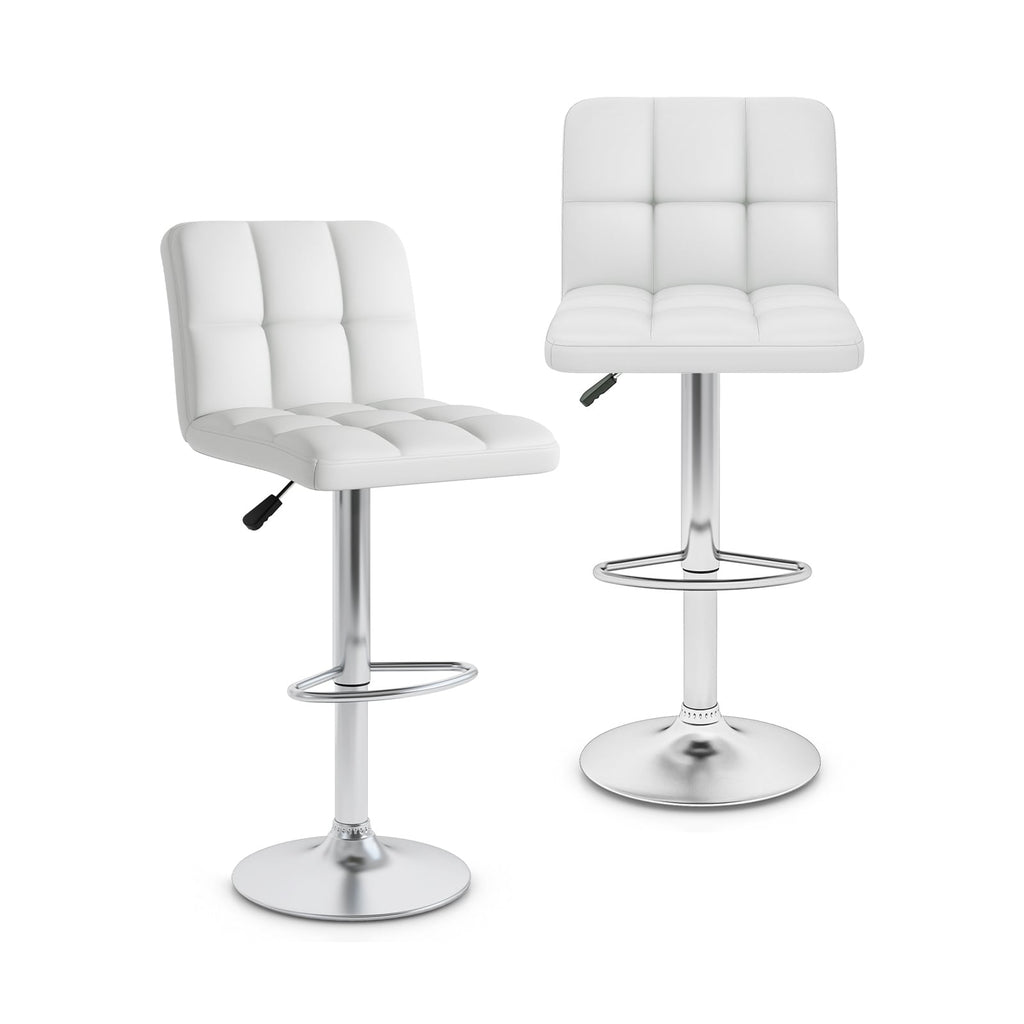 Madison adjustable counter stools in White
