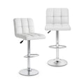 Madison adjustable counter stools in White