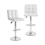 Madison adjustable counter stools in White