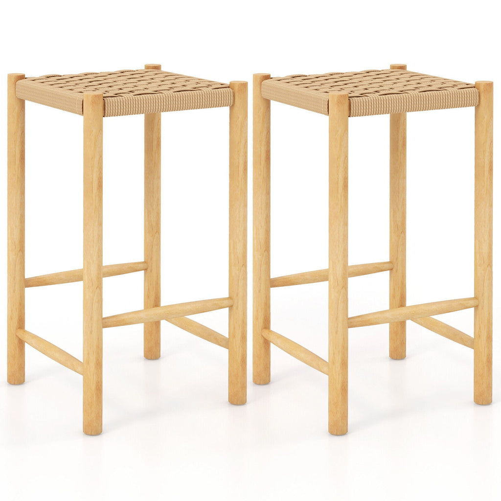 Quincy counter height stools in natural colour