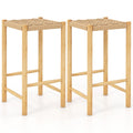 Quincy counter height stools in natural colour