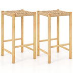 Quincy counter height stools in natural colour