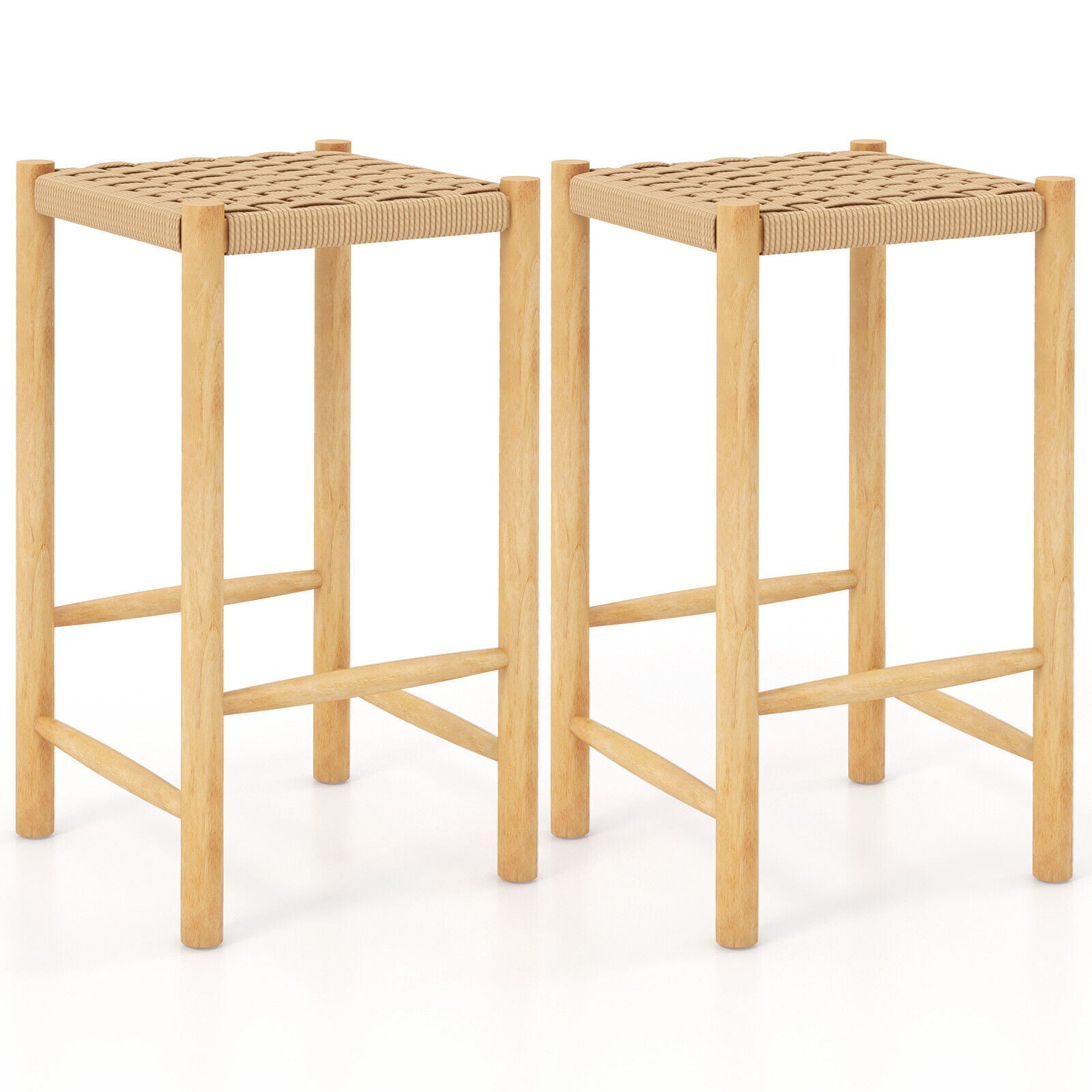 Quincy counter height stools in natural colour