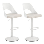 Mason Modern adjustable counter/barstools White