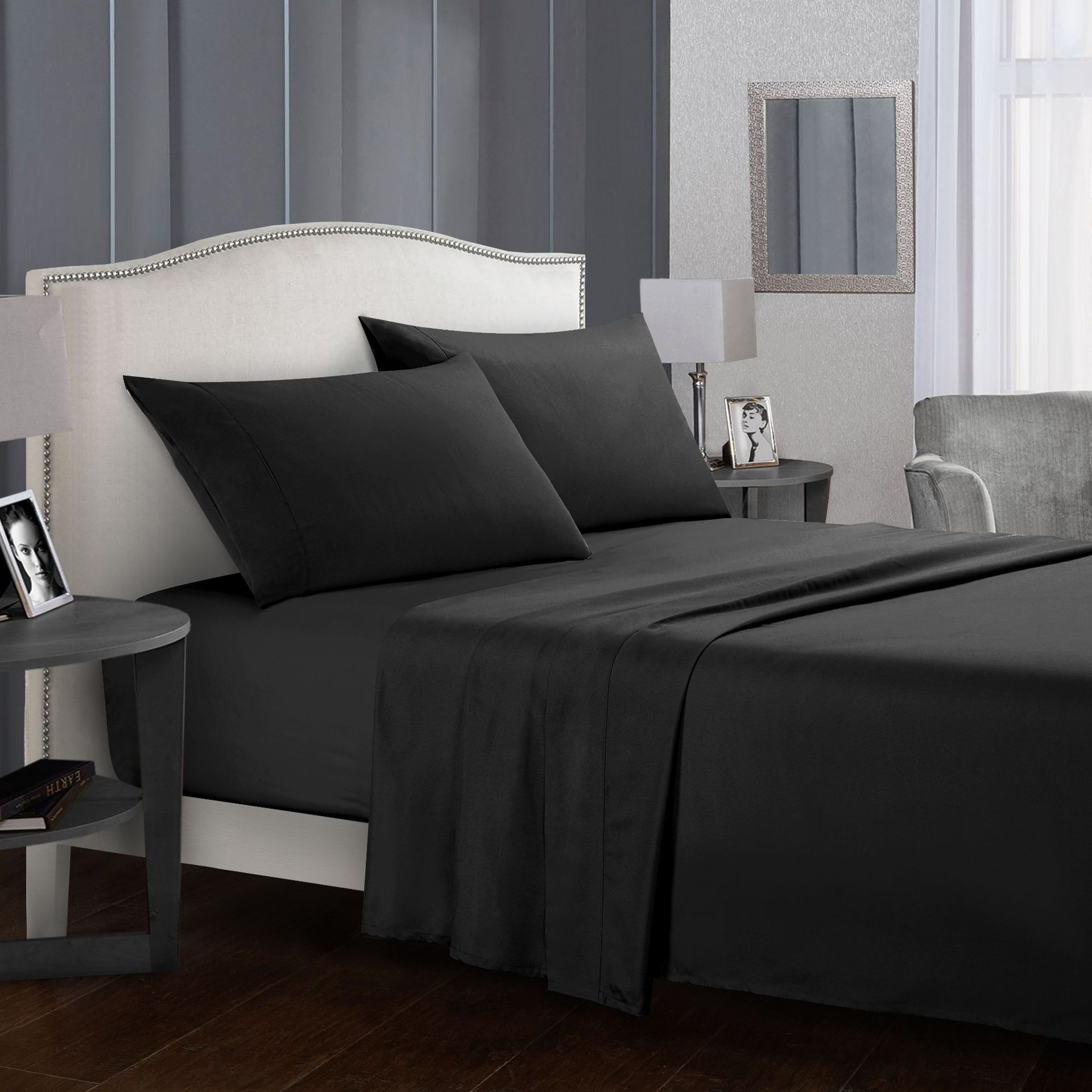 Premium 4-Piece Bed Sheet Set – Heat‑Storing, Ultra-Warm, Temperature Regulating Plain Colours