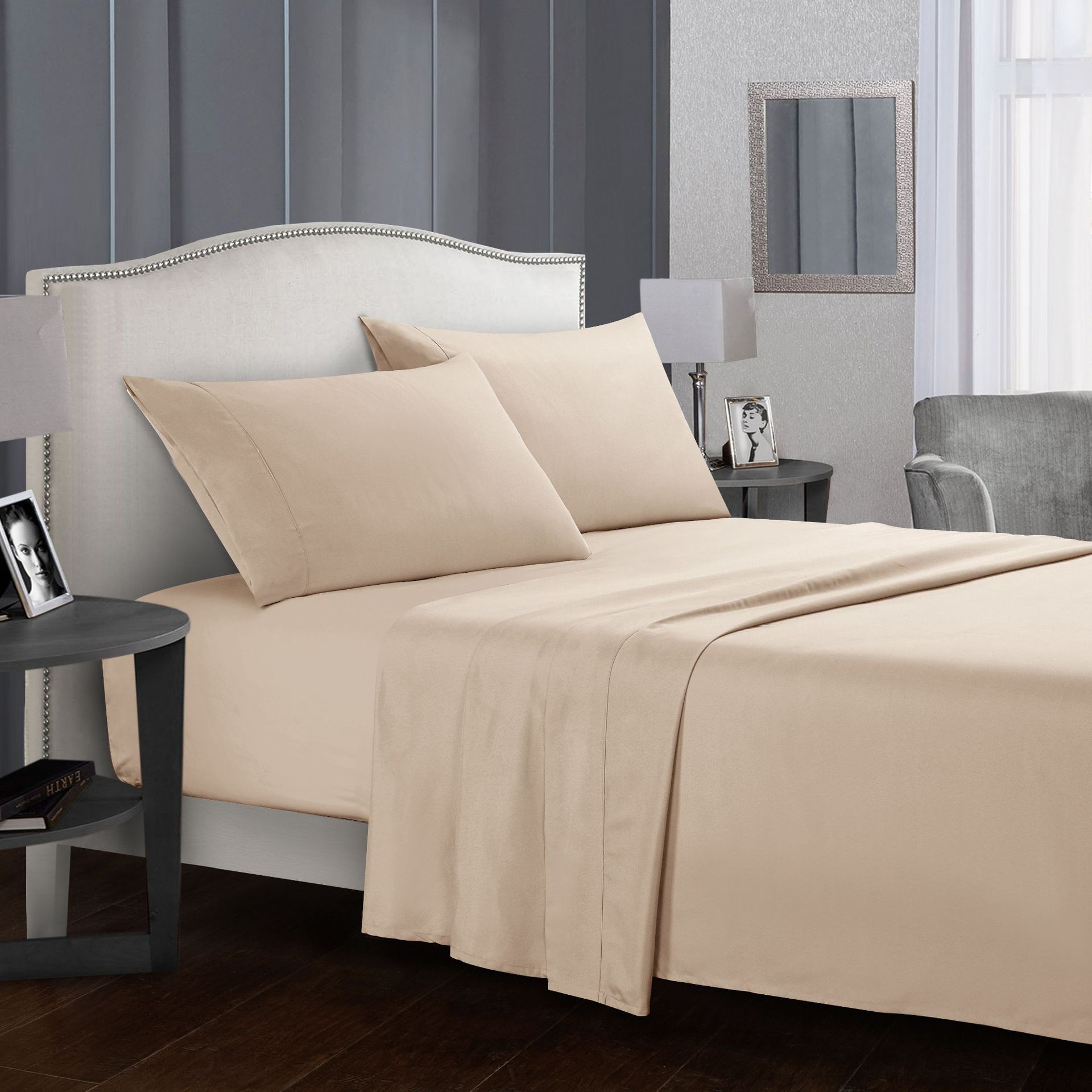 Premium 4-Piece Bed Sheet Set – Heat‑Storing, Ultra-Warm, Temperature Regulating Plain Colours