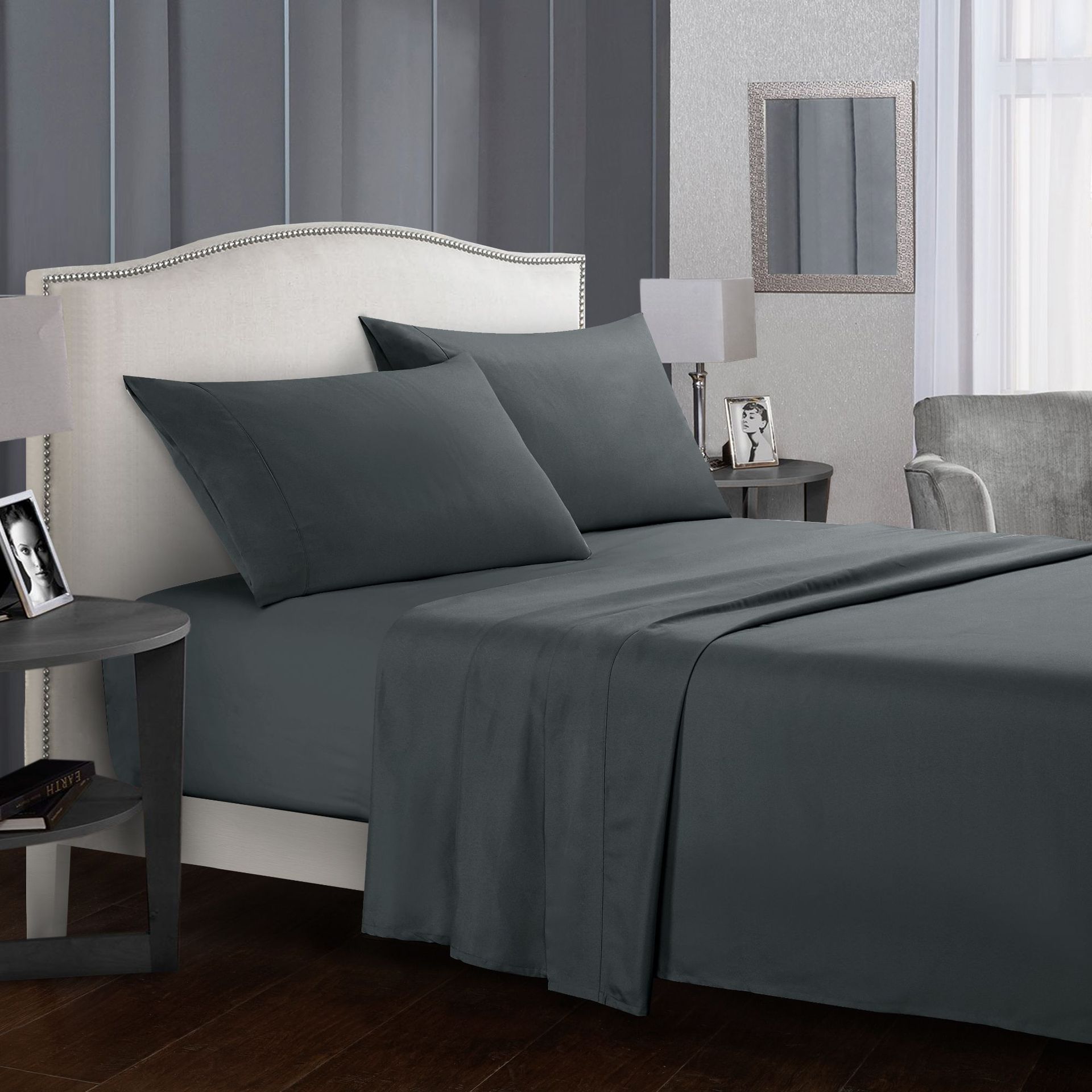 Premium 4-Piece Bed Sheet Set – Heat‑Storing, Ultra-Warm, Temperature Regulating Plain Colours