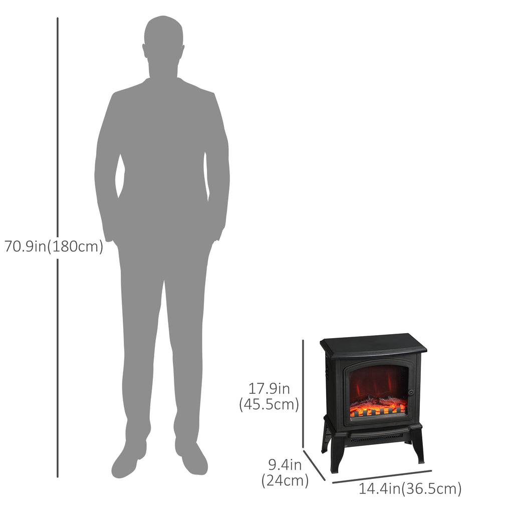Clover Electric Fireplace Heater Freestanding Fireplace Stove 