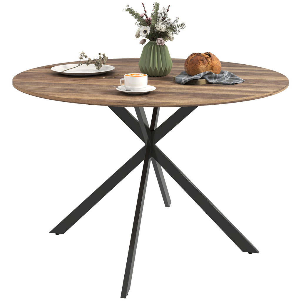  Industrial Dining Table with Steel Legs for Dining Room
