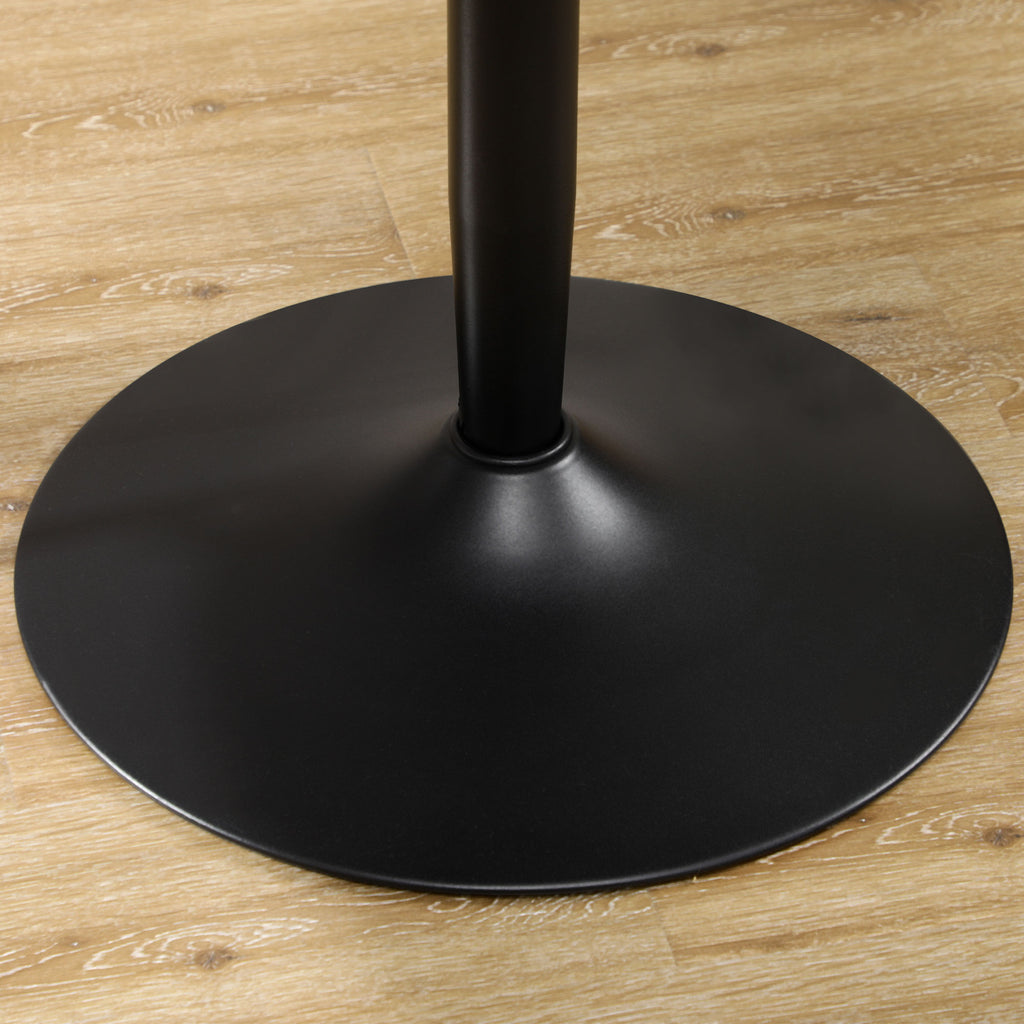  Round Dining Table with Steel Base for Living Room