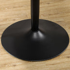  Round Dining Table with Steel Base for Living Room