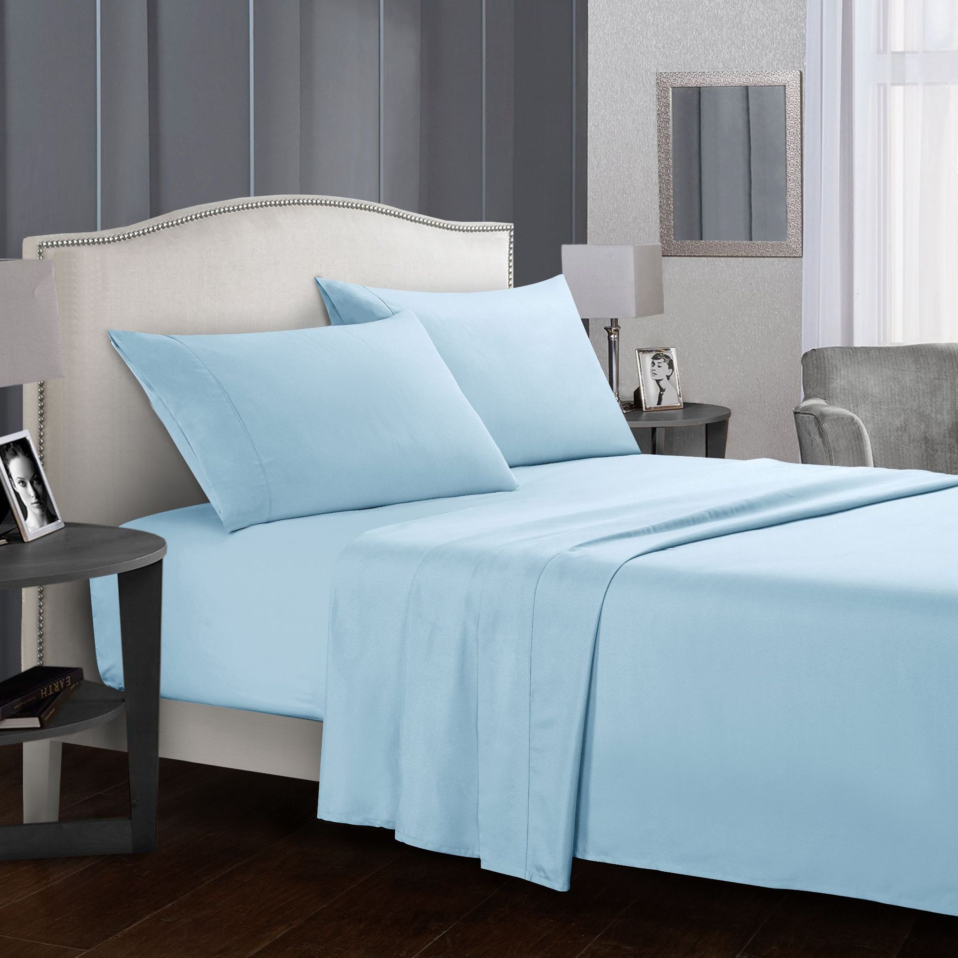Premium 4-Piece Bed Sheet Set – Heat‑Storing, Ultra-Warm, Temperature Regulating Plain Colours