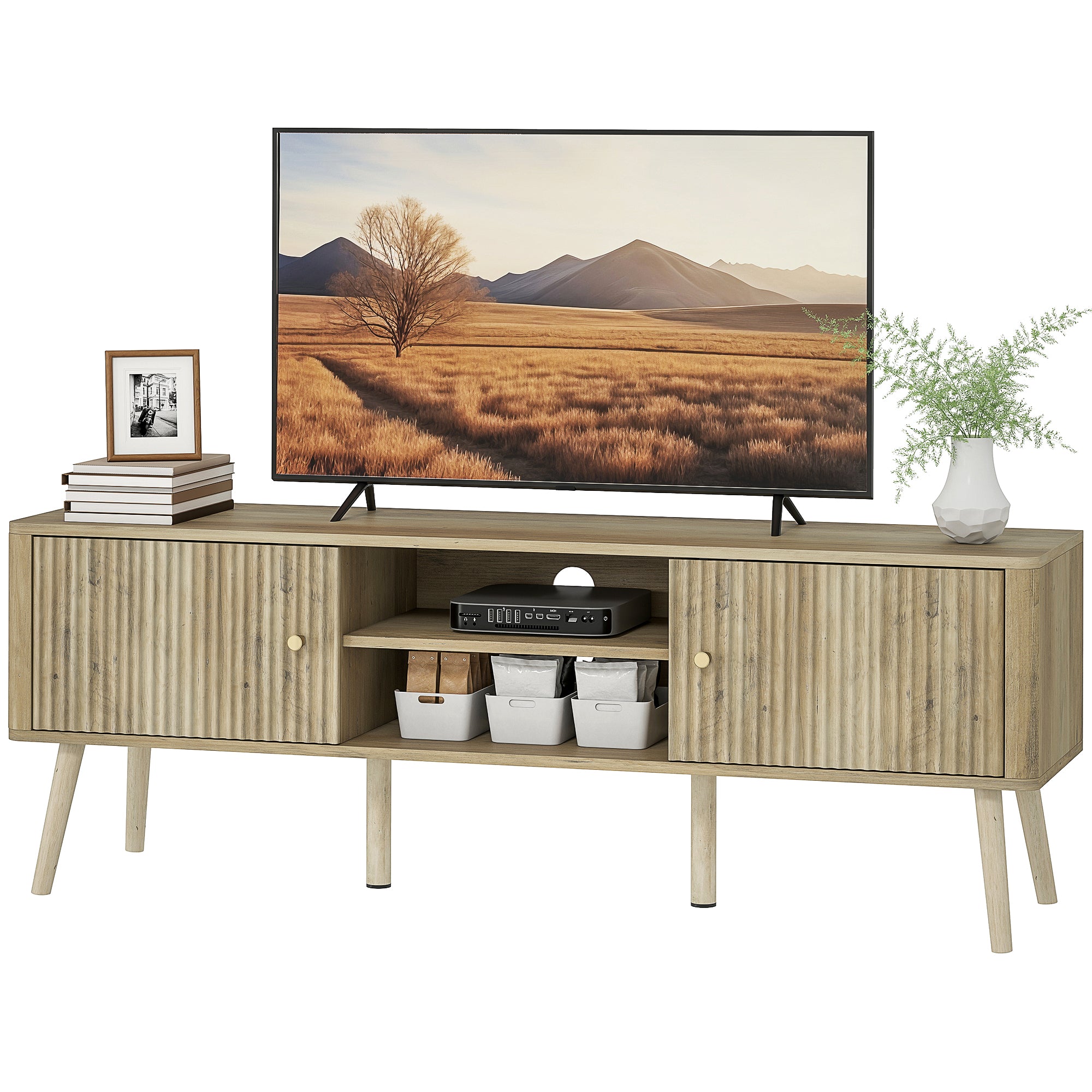 Birch TV Stand for 65 Inch Television