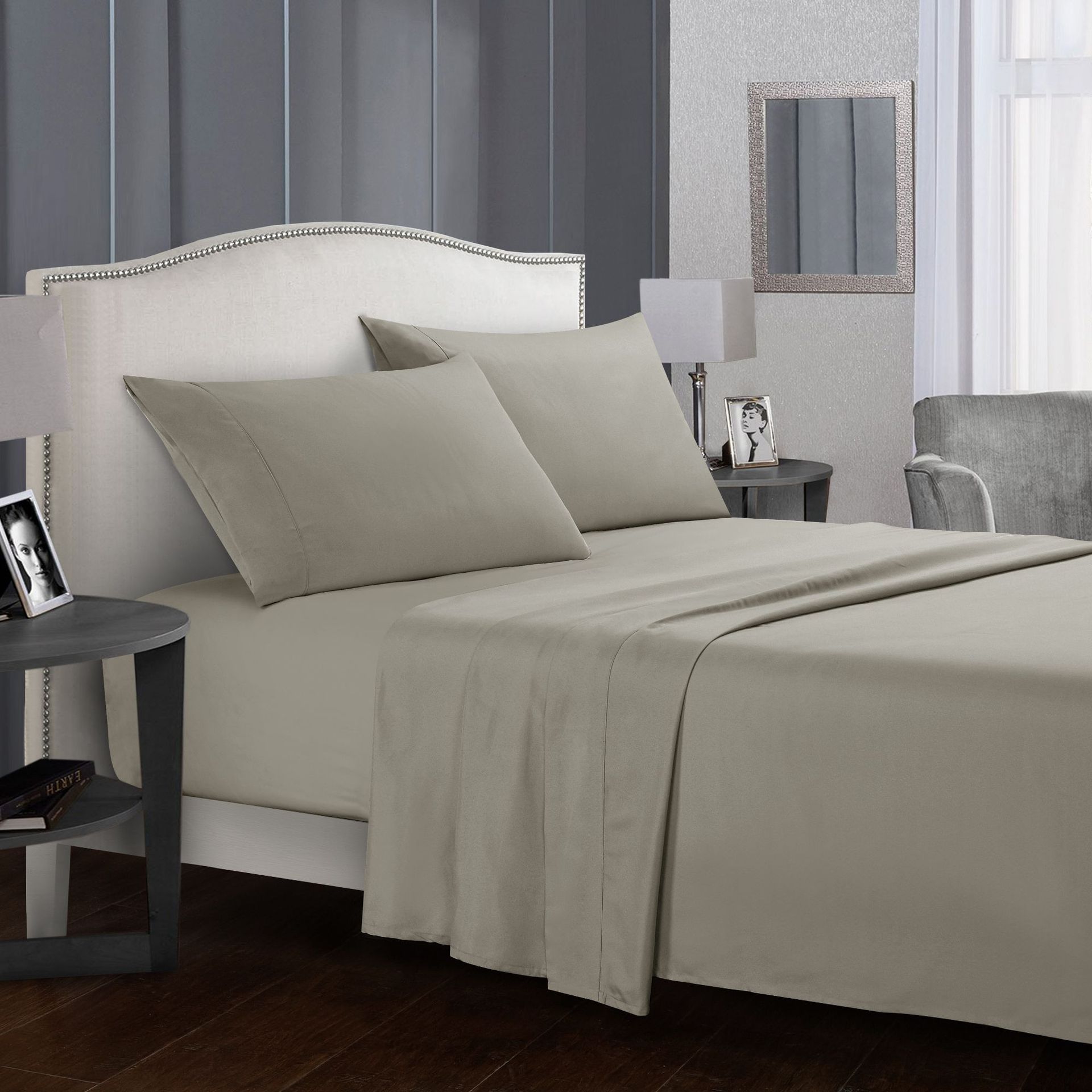 Premium 4-Piece Bed Sheet Set – Heat‑Storing, Ultra-Warm, Temperature Regulating Plain Colours