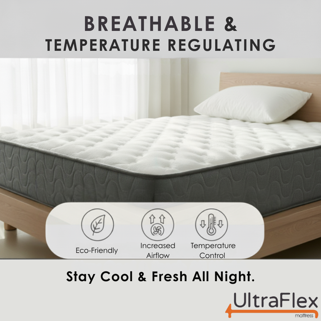 STELLAR Medium Firm – Premium Orthopedic Mattress with Cooling Gel, High-Density Soy Foam & Quilted Top | Made in Canada