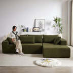 Antoni 108" Modern Modular L‑Shaped Sectional Sofa with Reversible Chaise – Chenille Upholstery