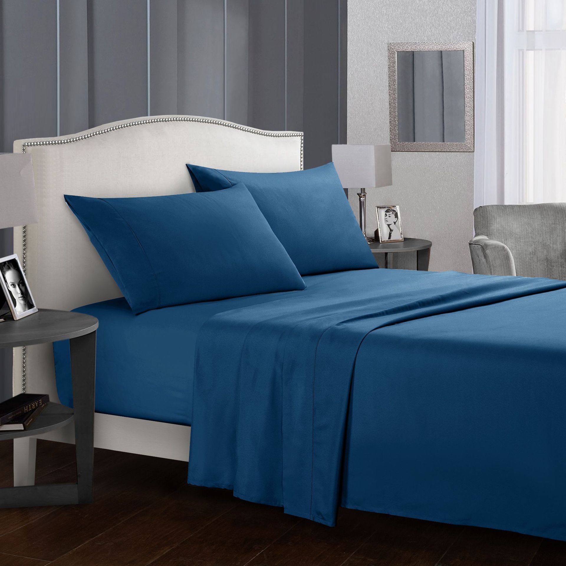 Premium 4-Piece Bed Sheet Set – Heat‑Storing, Ultra-Warm, Temperature Regulating Plain Colours