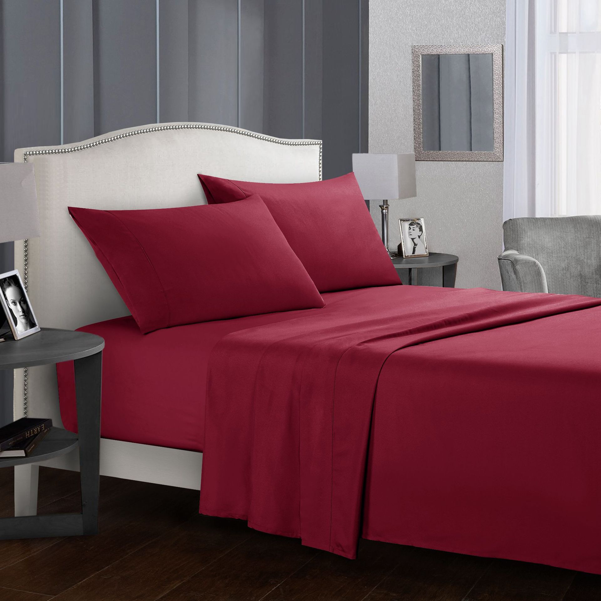Premium 4-Piece Bed Sheet Set – Heat‑Storing, Ultra-Warm, Temperature Regulating Plain Colours