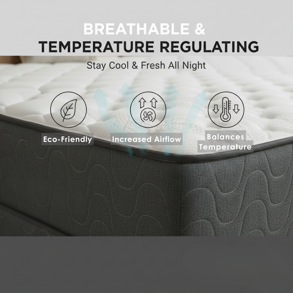 STELLAR Medium Firm – Premium Orthopedic Mattress with Cooling Gel, High-Density Soy Foam & Quilted Top | Made in Canada