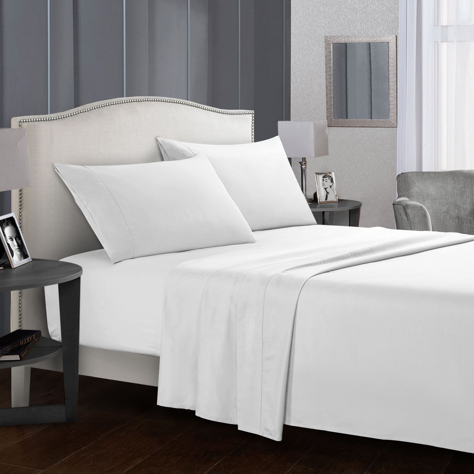 Premium 4-Piece Bed Sheet Set – Heat‑Storing, Ultra-Warm, Temperature Regulating Plain Colours